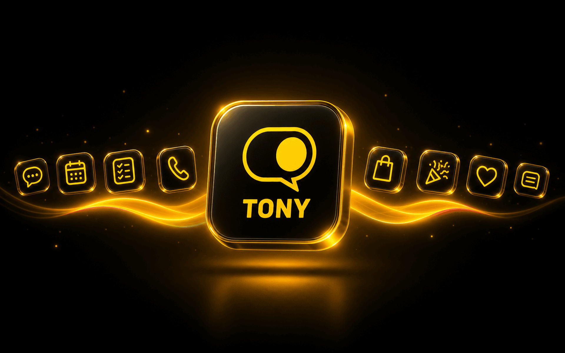 Tony Messenger 앱 실행 화면